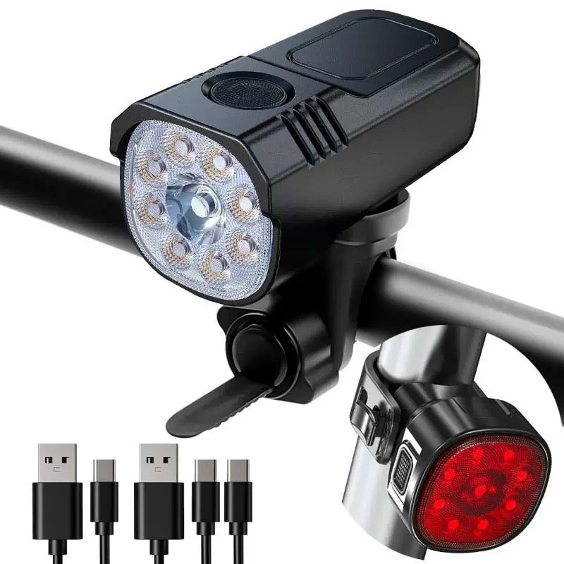 Lankeleisi High Beam mountain bike handlebar with integrated brake levers and gear shifters, black finish, mounted on bike.