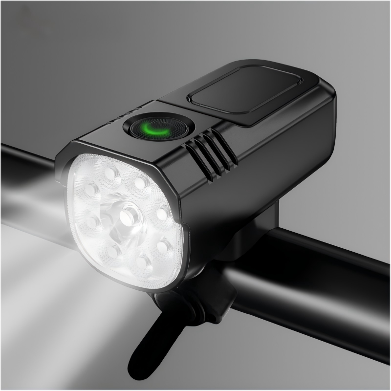 Lankeleisi High Beam mountain bike handlebar with ergonomic grips and gear shifters, designed for off-road cycling.