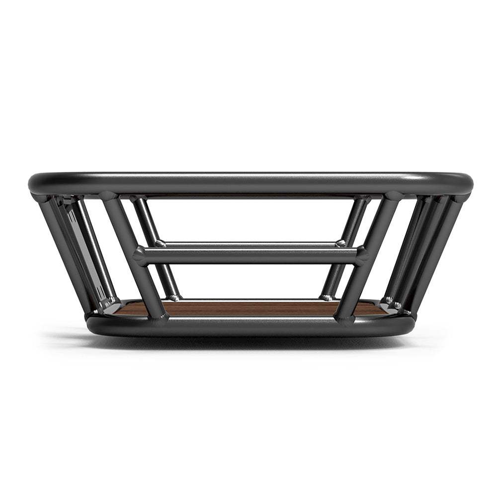 Front basket for Lankeleisi MG600 Plus and Wombat-1 Lite e-bike, mounted on the front of the bicycle.