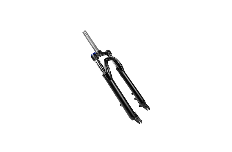 Lankeleisi electric bike front fork shock absorber showing suspension components and mounting points.