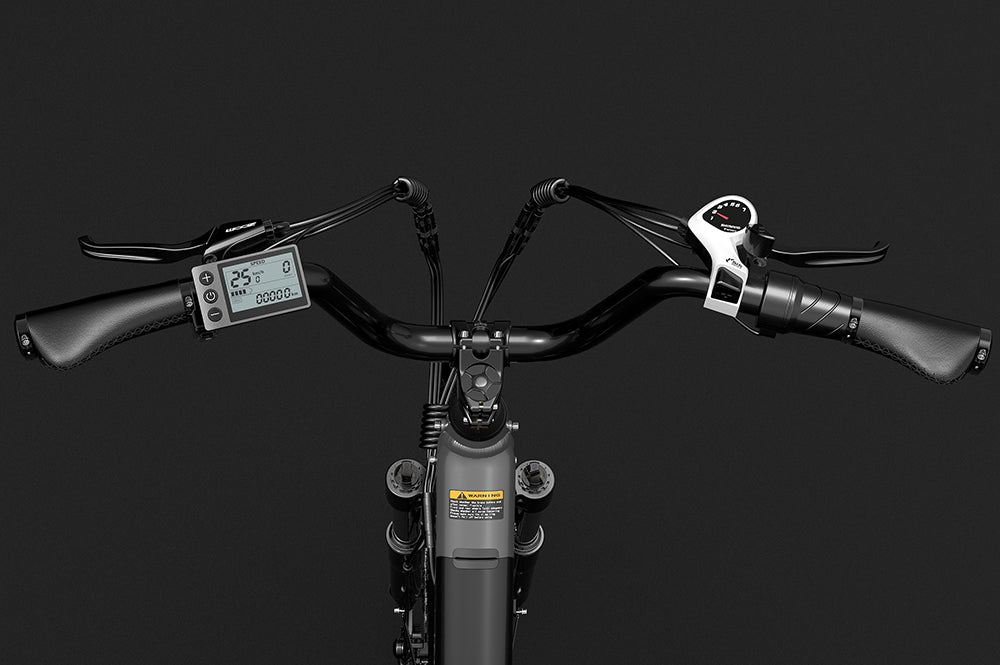 Lankeleisi Bikes handlebar for mountain bicycle, showcasing the sturdy black handlebar with mounting points on the headstock.